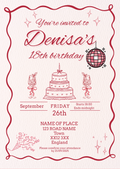 18th birthday invitation